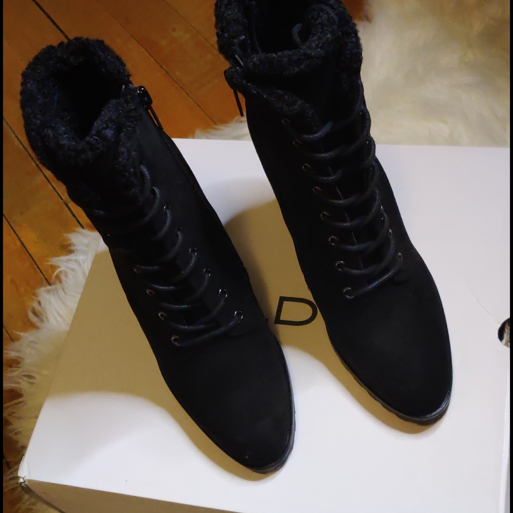ALDO Lace Up Suede Booties - Picture 5 of 6